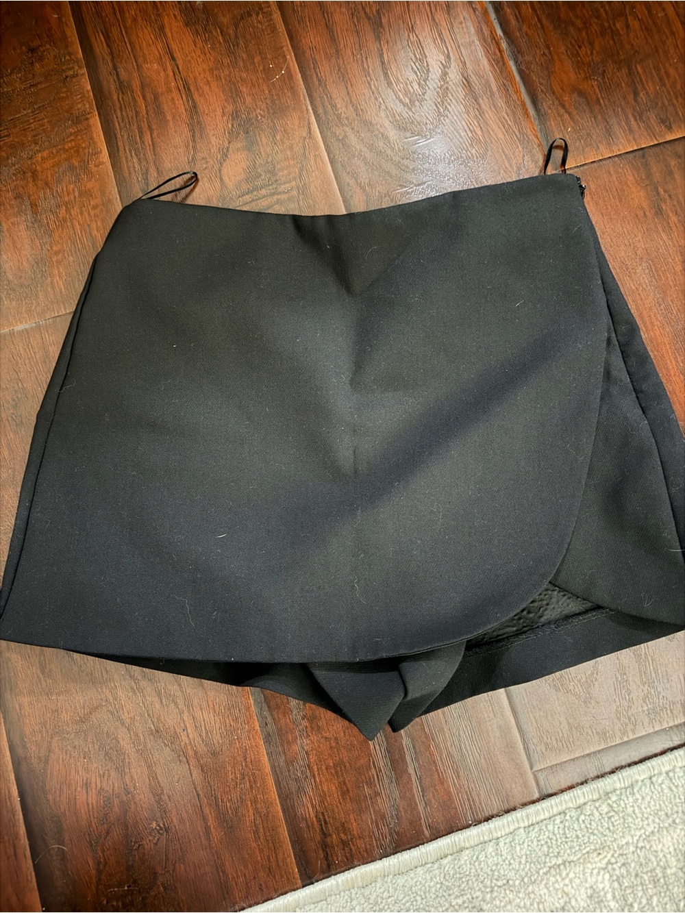 Zara Black Wrap Skort